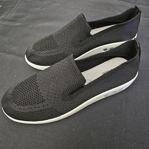 Black Slip On Sneakers